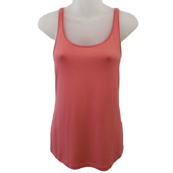 Eileen Fisher Jersey Shell Tank Top Women's XXS Dusty Pink Viscose Sleeveless - Picture 1 of 10